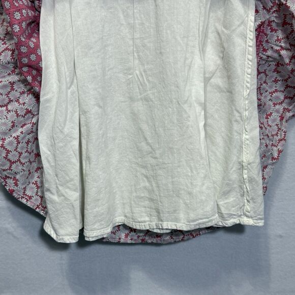 Mini Boden Red Hotchpotch Daisy Ditsy Floral Tiered Dress Girls Size 4-5Y Summer - Picture 9 of 10